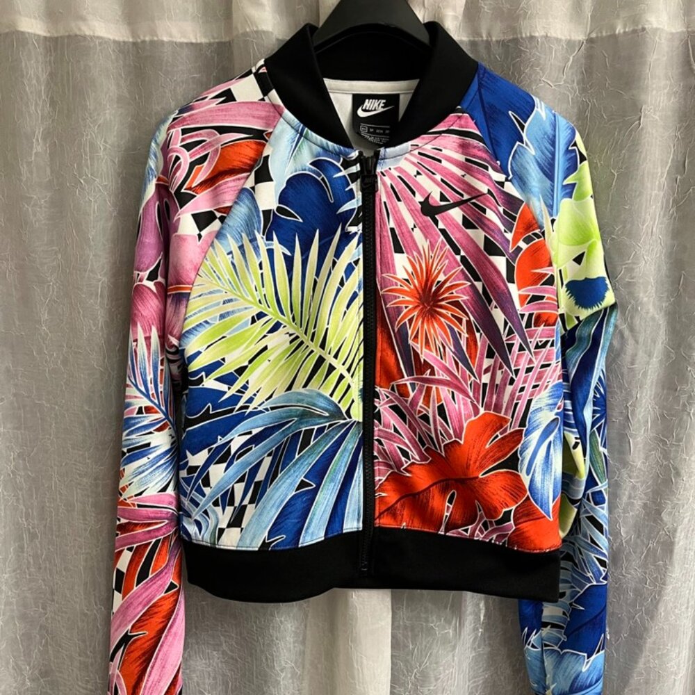 Tropical multi-color NIKE bomber jacket